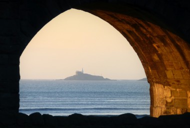 Mumbles Lighthouse from Swansea